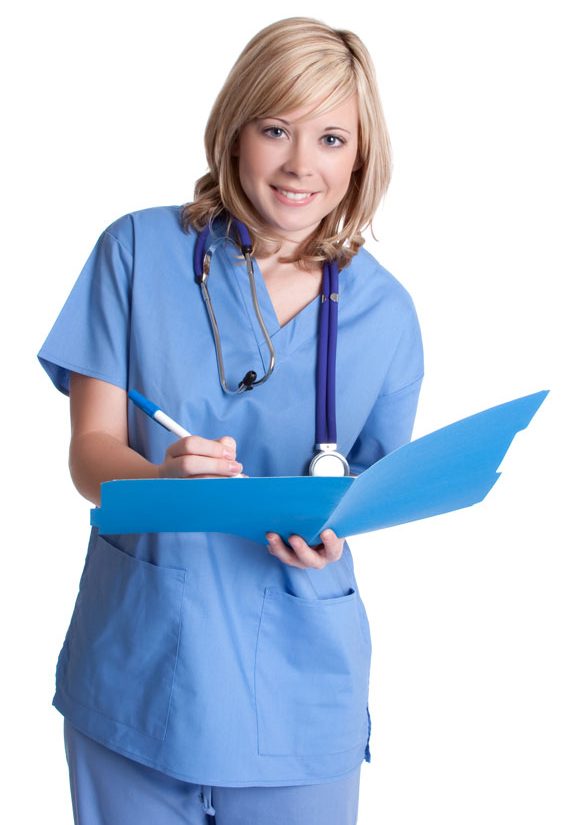 femalenursewithfolder
